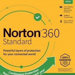 Norton 360 Standard for 1 PC, Mac®, smartphone or tablet Security Software