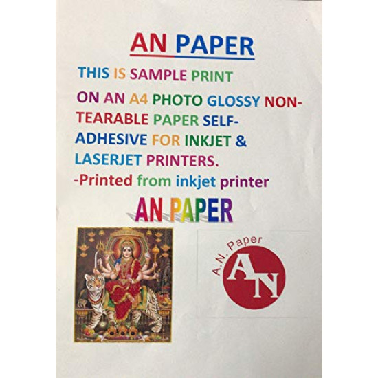 NTR Non Tearable Paper Double Side A3 Size PVC Inkjet|Laser Pritner Gumming Paper Art Me School ID Card|I Card|Aadhar|DL|Ayush 100 PCs Pack Rubber Sheet