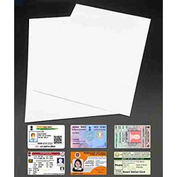Non Tearable Paper NTR Double Side A4 Size PVC Inkjet|Laser Printer Gumming Paper Art Me School ID Card|I Card|Aadhar|DL|Ayush 100 PCs Pack Non Tearable Sheet