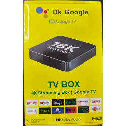 TV Box Android Ok Google 4K Ultra HD with Dolby Audio Chromecast Control Smart Google TV Box