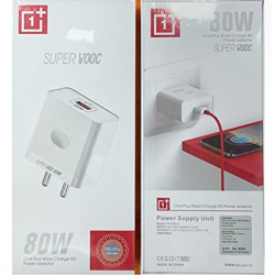 OnePlus Ace 2V 80W SUPERVOOC With Dash Type C Cable Red Mobile Charger