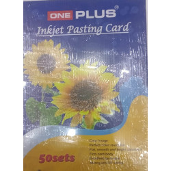 One Plus Inkjet Pasting Card Select PVC Plastic HD Digital School ID Card Gumming Sheet