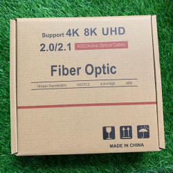 HDMI Optical Fiber Cable 4K 8K UHD HDMI 2.0 2.1 Slim and Flexible Fibre Optic HDTV Cable