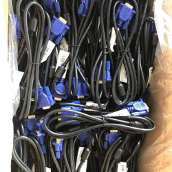 VGA Cable Original Male to Male PC to PC 1.5 Mitrs Support PC/Monitor/LCD/LED/Projector/CCTV /KVM Display Cable VGA Cable Original Male to Male PC to PC 1.5 Mitrs Support PC/Monitor/LCD/LED/Projector/CCTV /KVM Display Cable