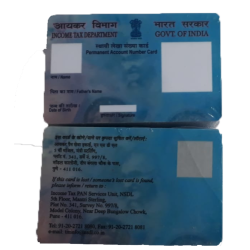 PAN Pre Printed ID Multi Color ID Card PanCard 250 PCs Pack PVC Plastic Card