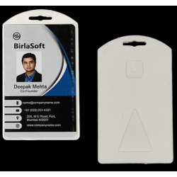 Pasting ID Card Holder School iCard Single Side ID Card Holder