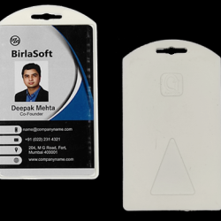 Pasting ID Card Holder School iCard Single Side ID Card Holder