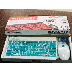 Portronics Key2-A Combo Compact Light-Weight for PCs, Laptops and Smart TV Multimedia Wireless Keyboard Mouse