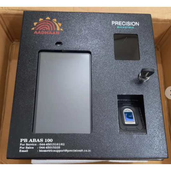 Precision PB ABAS 100 4G Wifi with L1 SCANNER (Without Lan) Aadhar Biometric Attendance Machine