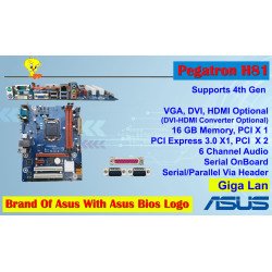 Intel H81 Chipset Pegatron LGA 1150 Socket 4TH GEN DDR 3 Serial Port 1 YEAR WARRANTY OEM Pack New Branded Motherboard