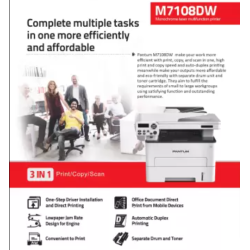 PANTUM M7108DW MONOCHROME, A4 SIZE, ADF, AUTO DUPLEX, MULTIFUNCTION Wireless LASER WiFi PRINTER
