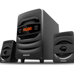 Philips MMS2625B 32W 2.1 Channel Wireless Bluetooth, Wired Multimedia Computer Speaker