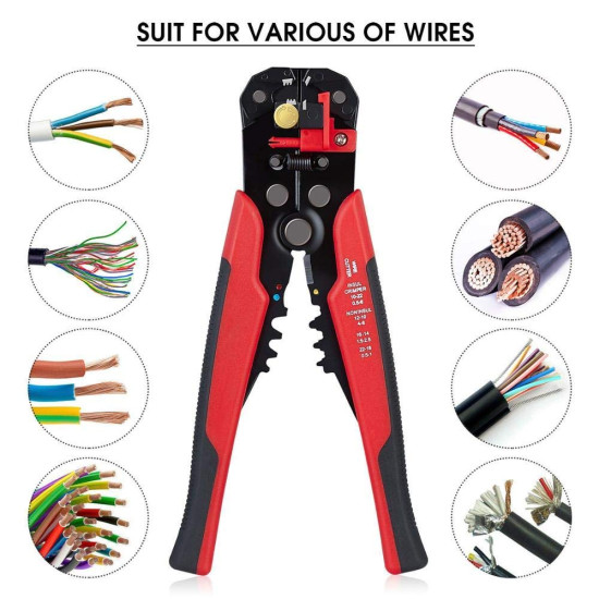 Pliers Crimping Tool Wire Stripper Electrician General Automatic Cable Wire Stripper Crimping Pliers Wire Cutter Coaxial Stripper