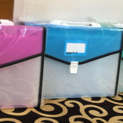 Plastic File with Handle A4 Size Premium Quality Plastic File