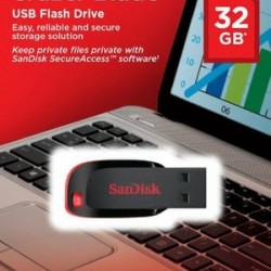 SanDisk 32GB Cruzer Blade USB Flash Pen Drive 