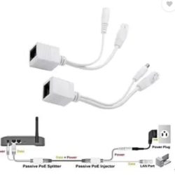 Passive PoE Injector Power Over Ethernet Splitter LAN RJ45 DC Power Kit Y POE Cable