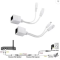 Passive PoE Injector Power Over Ethernet Splitter LAN RJ45 DC Power Kit Y POE Cable