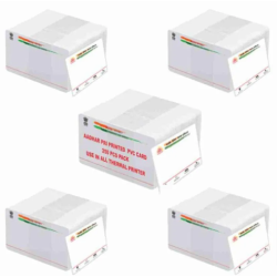 Aadhar Pre Printed Aadhaar Uidai UID Card Multi Color ID Card 250 PCs Pack PVC Plastic PVC Card