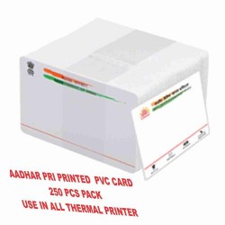 Pre Printed Aadhaar Uidai UID Card Multi Color ID Card 100 PCs Pack PVC Plastic PVC Card