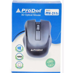 ProDot MU-253S Wired 3D Optical USB Mouse
