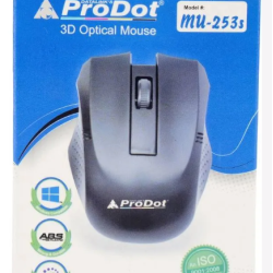 ProDot MU-253S Wired 3D Optical USB Mouse