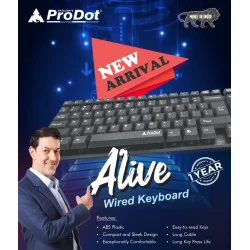 ProDot Alive Standard Wired USB Keyboard
