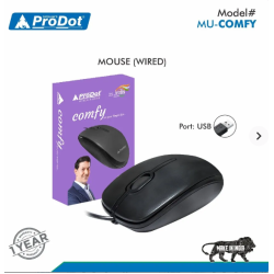 ProDot Comfy MU USB Wired Optical Mouse