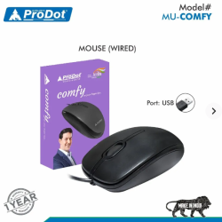 ProDot Comfy MU USB Wired Optical Mouse