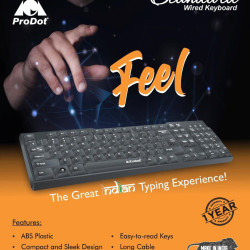 ProDot Feel Standard Wired USB Keyboard