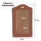Leather Card ID PU Leather Window ID Badge Holder Horizental/Vertical ID Card Holder