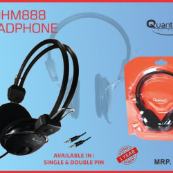Quantum QHM888 Headset Wired Over the Ear with Mic Headphone Quantum QHM888 Headset Wired Over the Ear with Mic Headphone