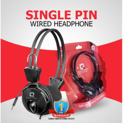 Quantron QHP-350 Single Pin 3.5mm Wired Headphone Quantron QHP-350 Single Pin 3.5mm Wired Headphone