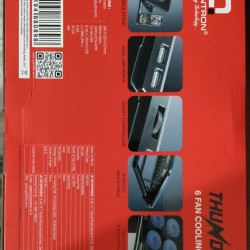 QUANTRON QCP-625 Thunder 6 Fan with Mobile Stand Laptop Cooling Pad QUANTRON QCP-625 Thunder 6 Fan with Mobile Stand Laptop Cooling Pad