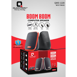 QUANTRON QWS-1220 Boom Boom AUX with USB Powered Computer Speaker QUANTRON QWS-1220 Boom Boom AUX with USB Powered Computer Speaker