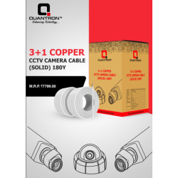 QUANTRON CCTV 3+1 180Y Solid White Pure Copper CCTV Camera Cable QUANTRON CCTV 3+1 180Y Solid White Pure Copper CCTV Camera Cable