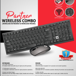 QUANTRON QKB-20 Keyboard and Mouse Multi-device Wireless Combo