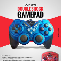 Quantron QGP-1803 Joysticks Game Pad with DOUBLE SHOCK plug and play Gaming Controller USB Gamepad Quantron QGP-1803 Joysticks Game Pad with DOUBLE SHOCK plug and play Gaming Controller USB Gamepad