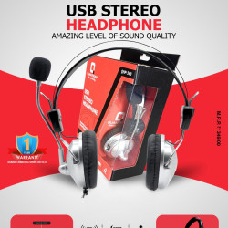 Quantron QHP-360 USB STEREO HEADPHONE On Ear Wired Headset Quantron QHP-360 USB STEREO HEADPHONE On Ear Wired Headset