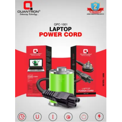 Quantron QPC-1001 Laptop Power Cord 3 Pin Female Power Cable