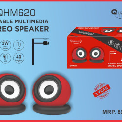 QUANTUM QHM620 USB SPEAKER 6W Laptop/Desktop Computer Wired Speaker QUANTUM QHM620 USB SPEAKER 6W Laptop/Desktop Computer Wired Speaker