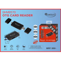 QUANTUM QHM6570 SD/TF TYPE C Micro USB HI-SPEED OTG Card Reader