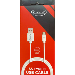 Quantum S5 Type C Data & Charging 1M. 3A Ultra High Speed Mobile phones Data Transfer USB Data Cable