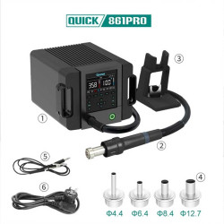 QUICK 861 Pro SMD Desoldering Station BGA Smart Hot Air Rework Station QUICK 861 Pro SMD Desoldering Station BGA Smart Hot Air Rework Station