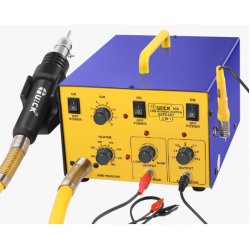 Quick 900 SMD Built in Hot Air Gun & 12W Iron with 5V DC Power Supply with Hot Air Gun SMD Rework Station