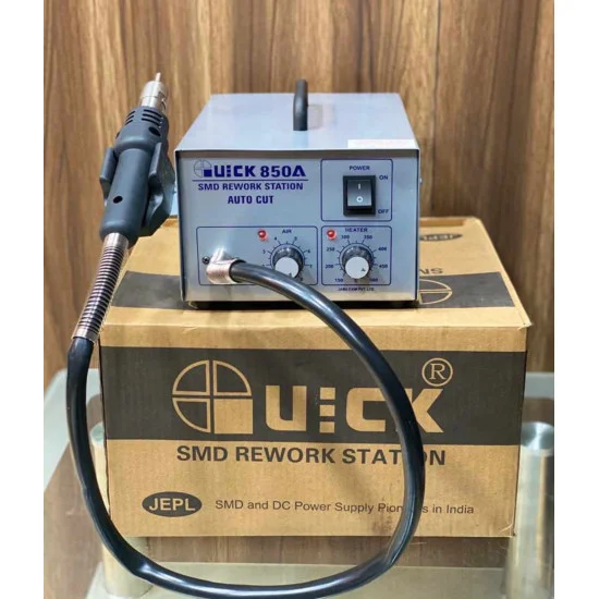 Hot Air Gun Quick 850A+ Soldering Auto Cut MotherBoard, Mobile, SMD Repair  Rework Station Blower SMD