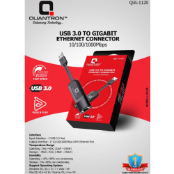 Quantron QUL-1120 USB 3.0 To Gigabit Ethernet Converter 10/100/1000 Mbps USB LAN Adapter