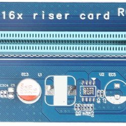 PCI-E Express 1x to 16x USB 3.0 Extender Riser Card Adapter Molex Power Supply Riser Card