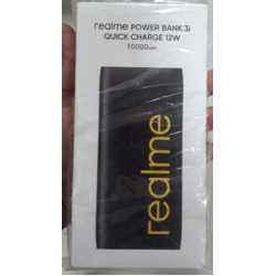 Realme Power Bank 3i with12W Quick Charge, 10000mAh Capacity, Dual Type-A Output, USB-C and Micro USB Input Mobile Power Bank