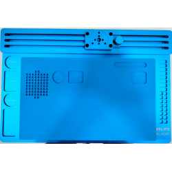 Relife RL-004T Microscope Sliding Base Aluminum Alloy Maintenance Platform High temperature Silicon Pad For PCB Soldering Mobile Phone Repair Mat