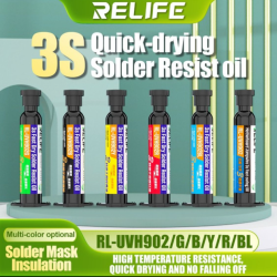 RELIFE 3S 10ML Quick Dry Solder Mask Green Black Yellow Red Blue Transparent Oil For PCB Circuit Board Repair Solder Resist Oil RELIFE 3S 10ML Quick Dry Solder Mask Green Black Yellow Red Blue Transparent Oil For PCB Circuit Board Repair Solder Resist Oil